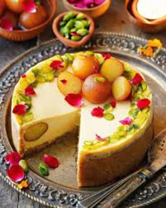 GulabJamun Indulgence Cheesecake